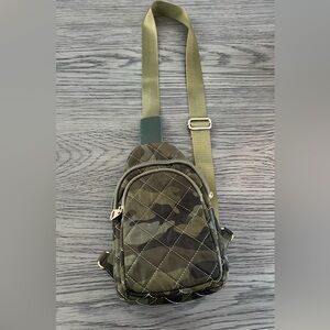 Urban Expressions Camouflage Quilted Crossbody Bag